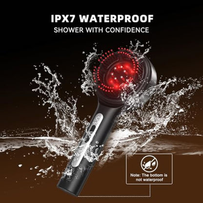 Hair Wand : The magic 3 in 1 Hair Growth Brush Electric Scalp Massager Oil Applicator High Frequency Comb, IPX7 Waterproof Portable Head Massager for Home & Travel